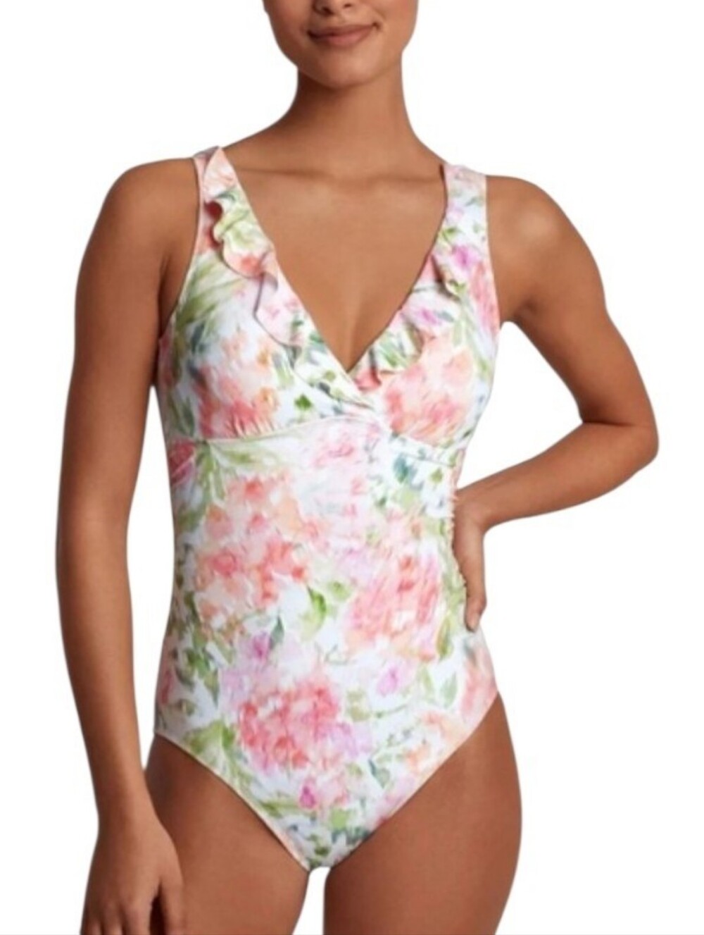 Lauren Ralph Lauren
Women's Ruffled Floral-Print One-Piece Swimsuit, 14, NWT